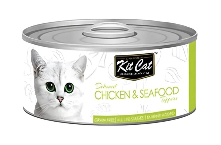 Kit Kat adult chicken and seafood deboned wet food for cats 80 gm