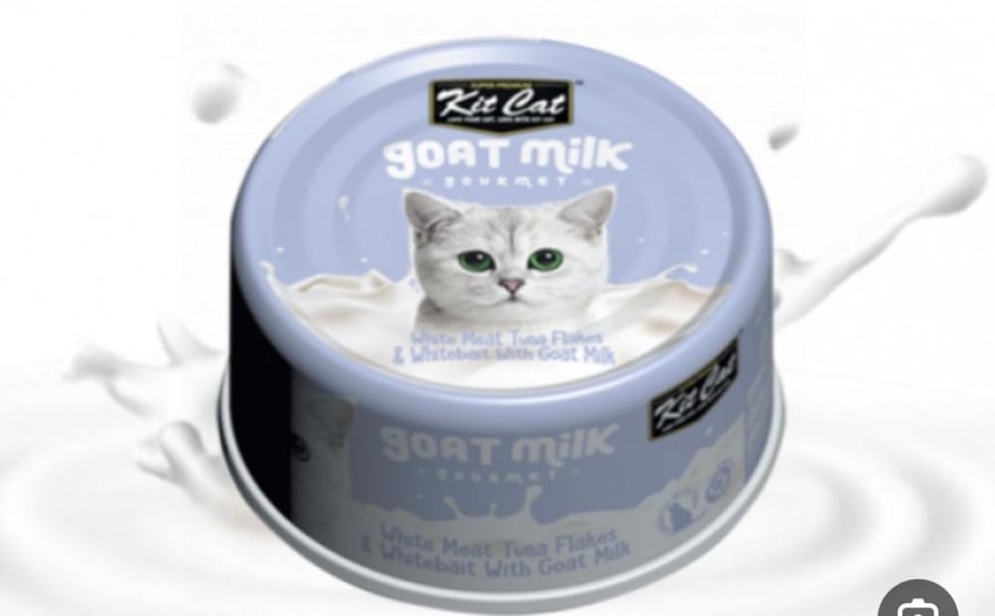 Kit Kat adult tuna and whitebait in goat milk wet food for cats 70 gm