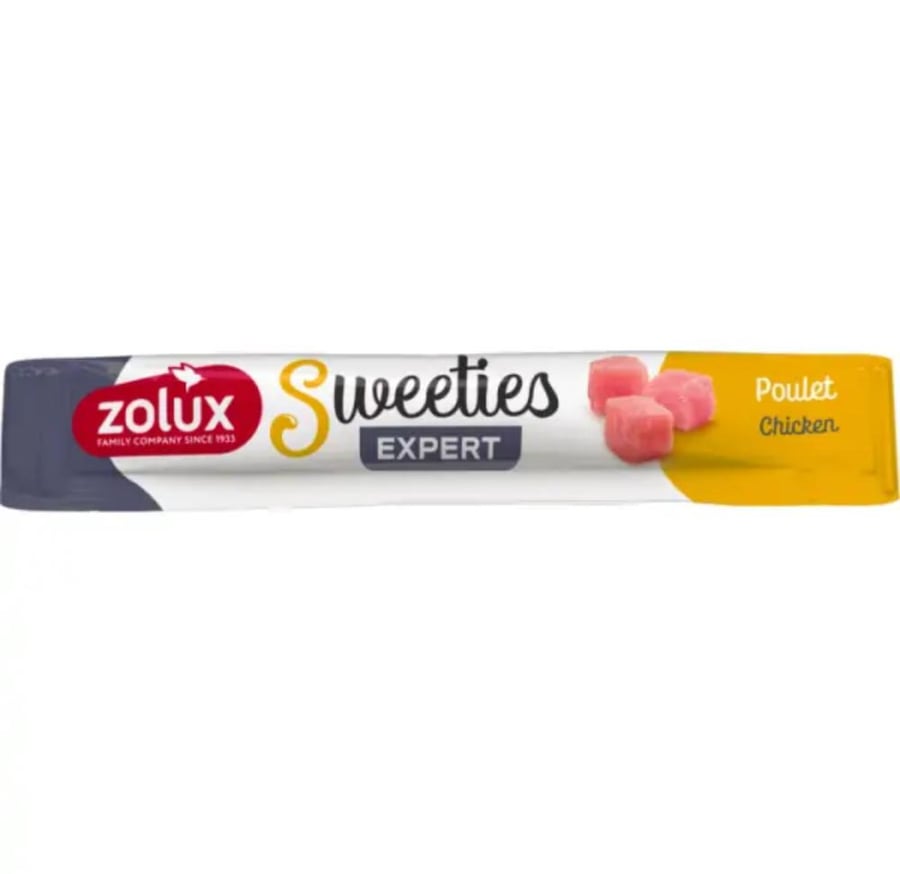 مكافات قطط زولكس كريمية بالدجاج 1ظرف 14جم treats cat zolux creamy chicken 1piece 14gm