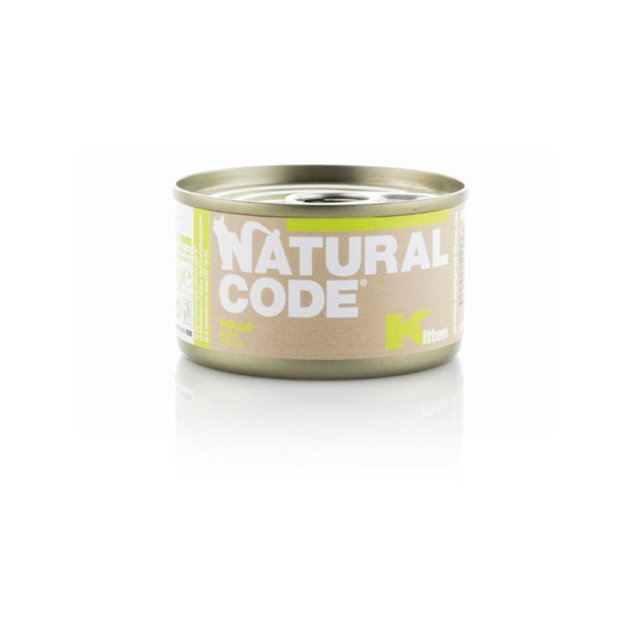ناتشورال كود كيتن طعام رطب للقطط الصغيرة ب نكهة الدجاج 85 جم Natural Code kitten wet food kitten cat with chicken 85gm