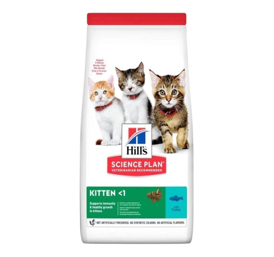 هيلز ساينس بلان كيتن طعام جاف للقطط الصغيرة بنكهة التونا 1.5كج Hills science plan kitten tuna dry food  cat 1.5kg