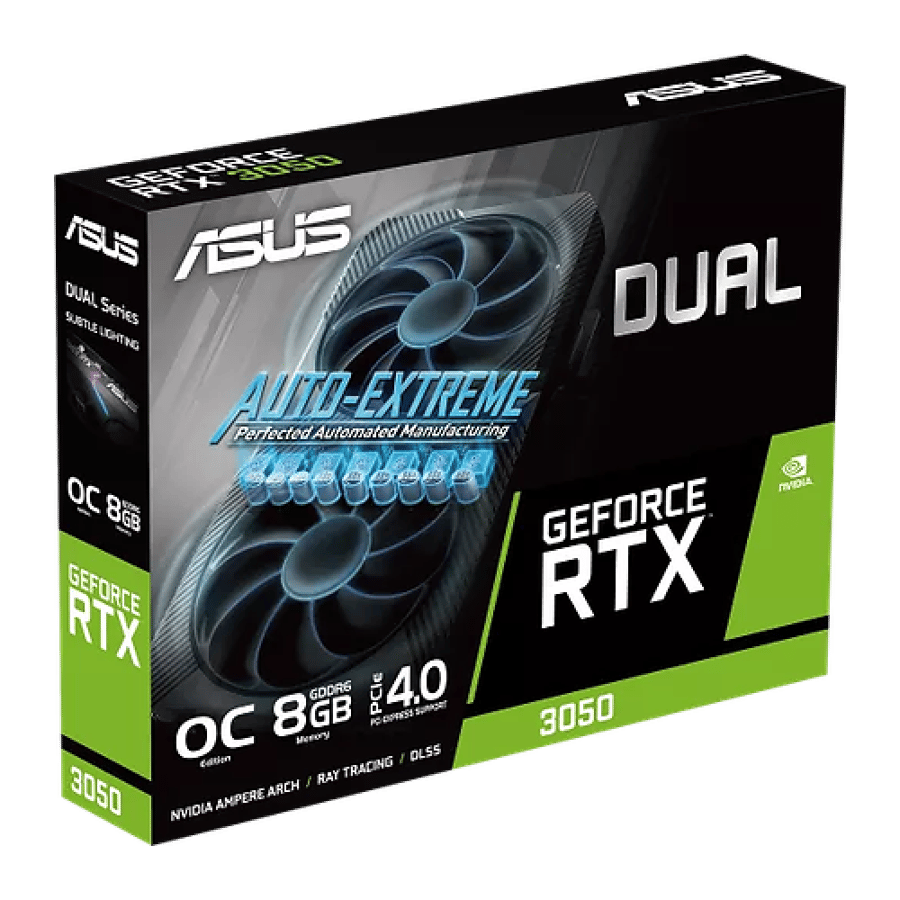 ASUS Dual GeForce RTX™ 3050 V2 OC Edition 8GB GDDR6