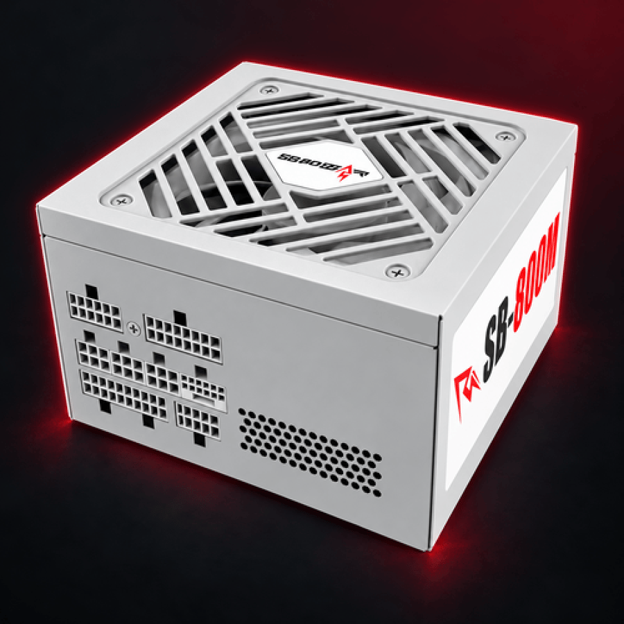 Spear PSU 800w +80 Bronze White | باور سبلاي 800 وات سبير ابيض
