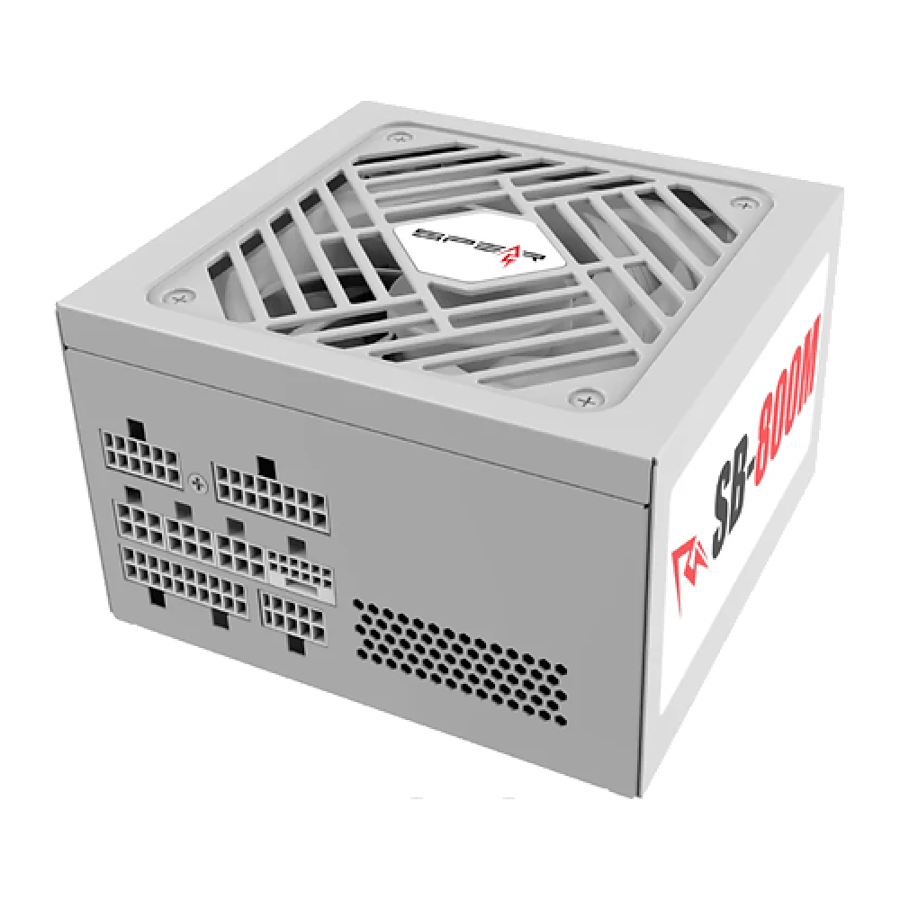 Spear PSU 800w +80 Bronze White | باور سبلاي 800 وات سبير ابيض