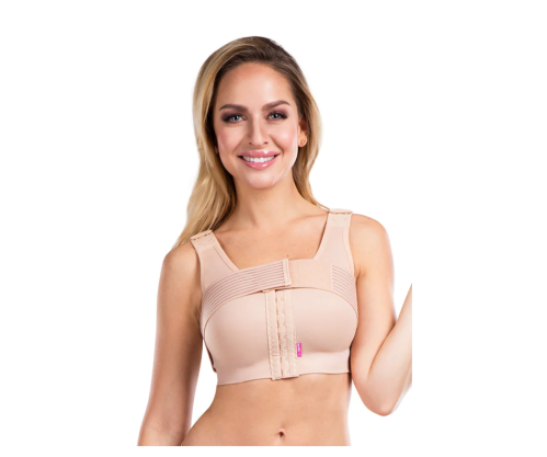 مشد بعد عملية شفط الدهون لصدر مع حزام Lipoelastic PS ideal