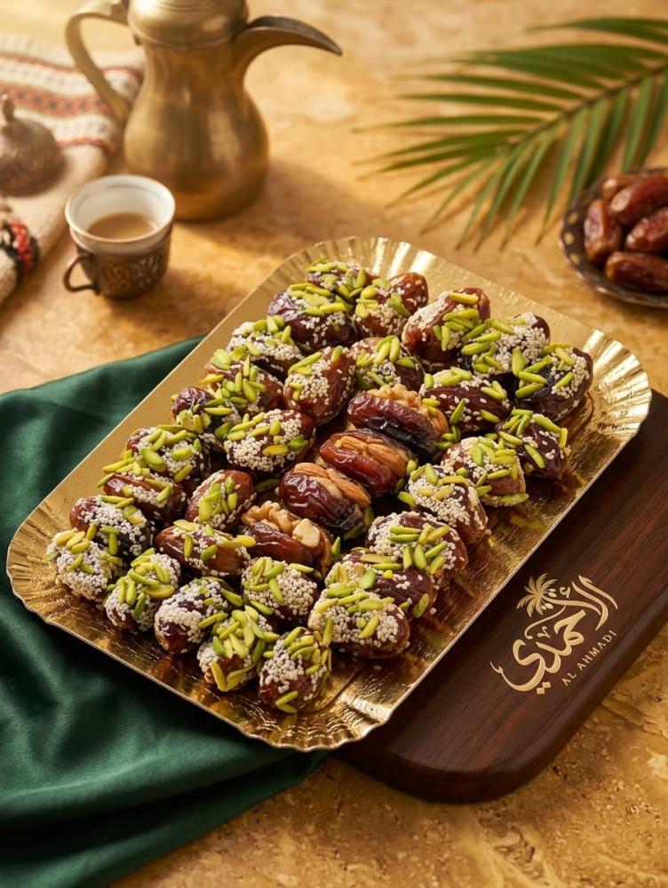 صندوق مجدول النخبة – محشي بالمكسرات والشوكولاتة