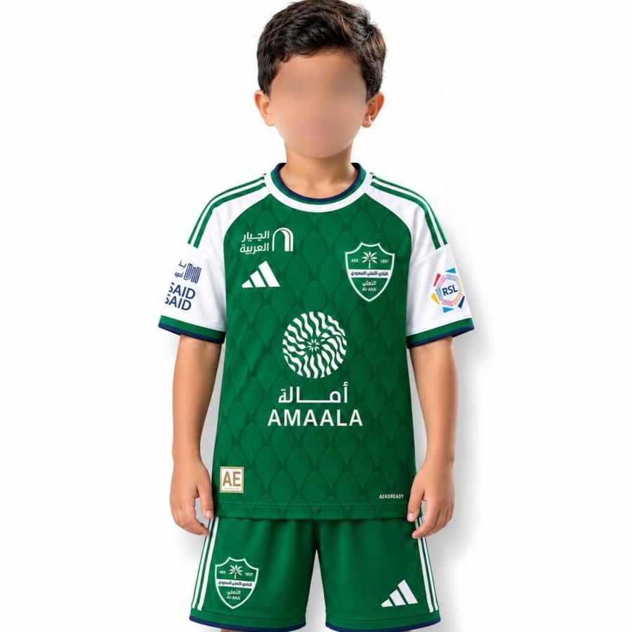 طقم الأهلي السعودي  الأساسي للأطفال 2027