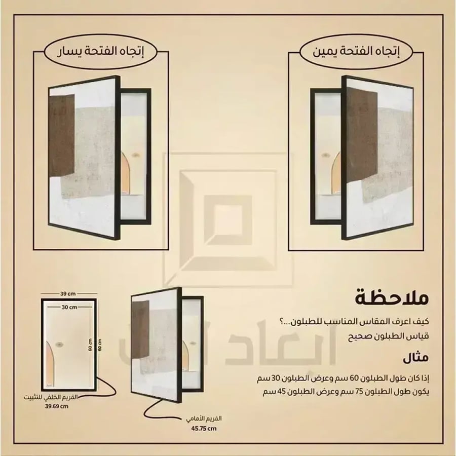 لوحة طبلون عادي تصميم عصري