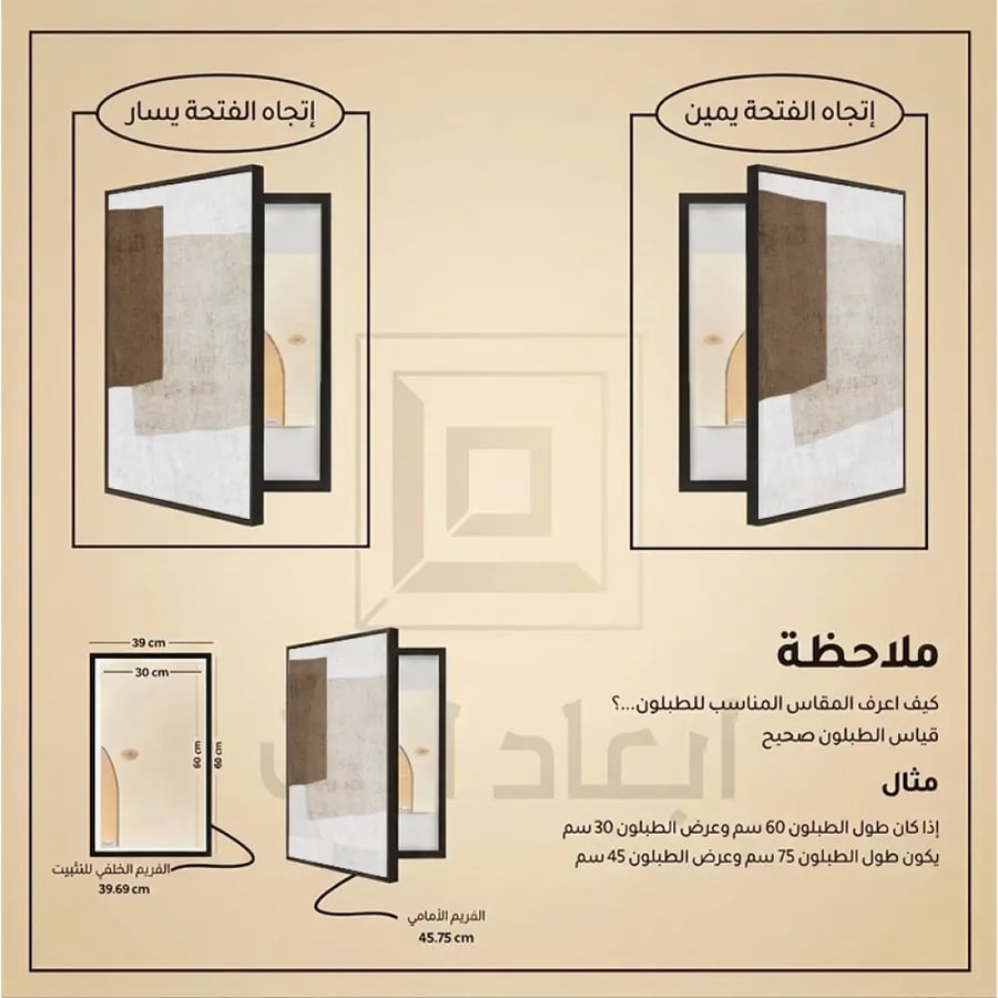 لوحة طبلون عادي تصميم عصري