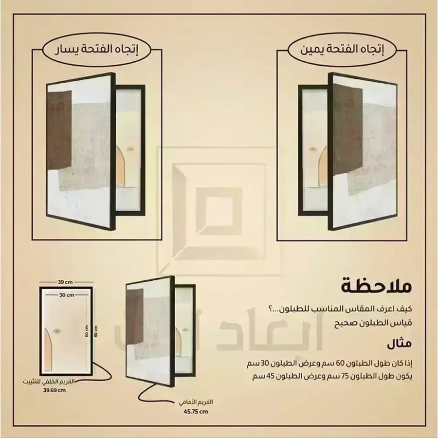 لوحة طبلون عادي تصميم عصري