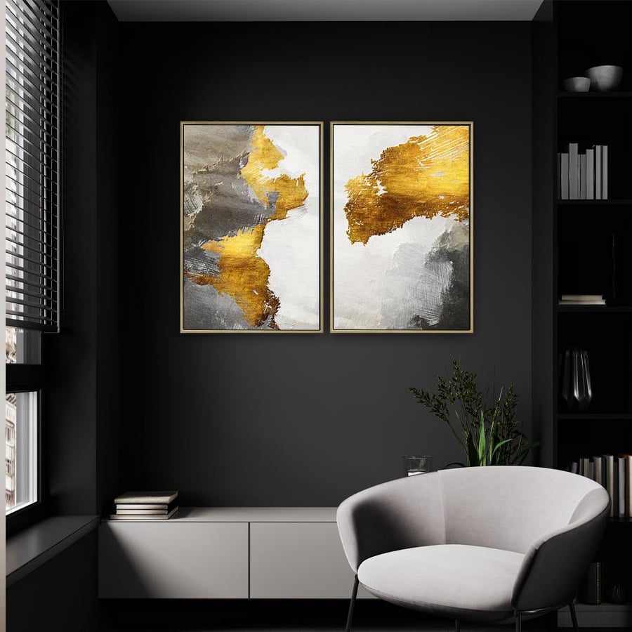 لوحة ثنائية تصميم عصري