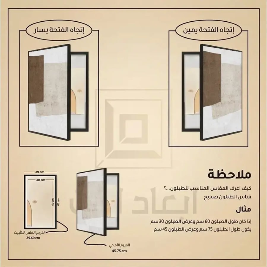 لوحة طبلون عادي تصميم عصري