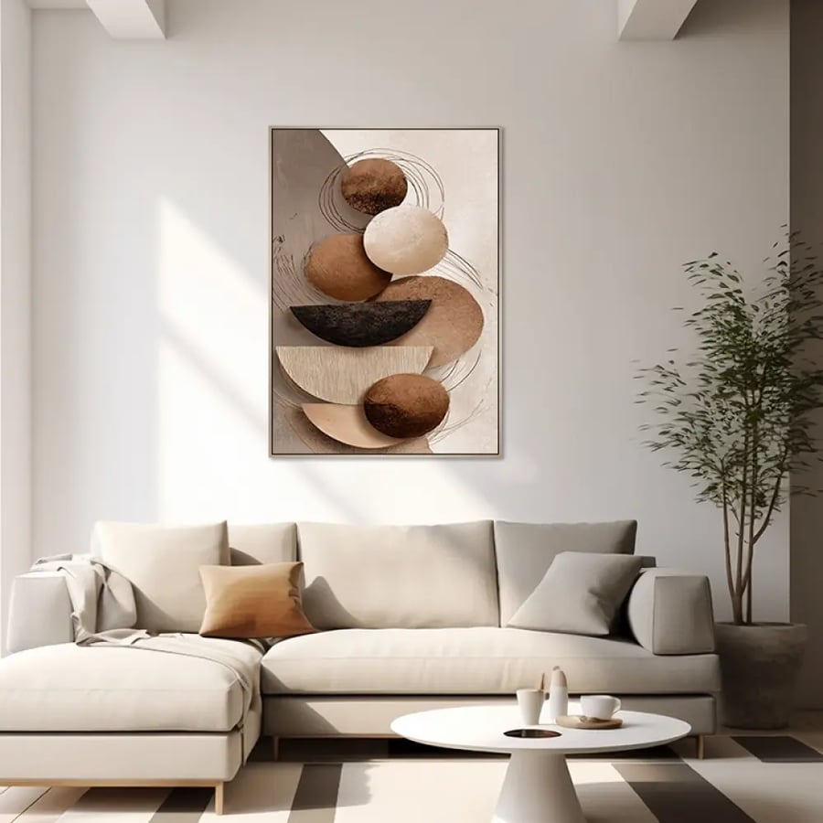 لوحة  فن تجريدي بتصميم عصري