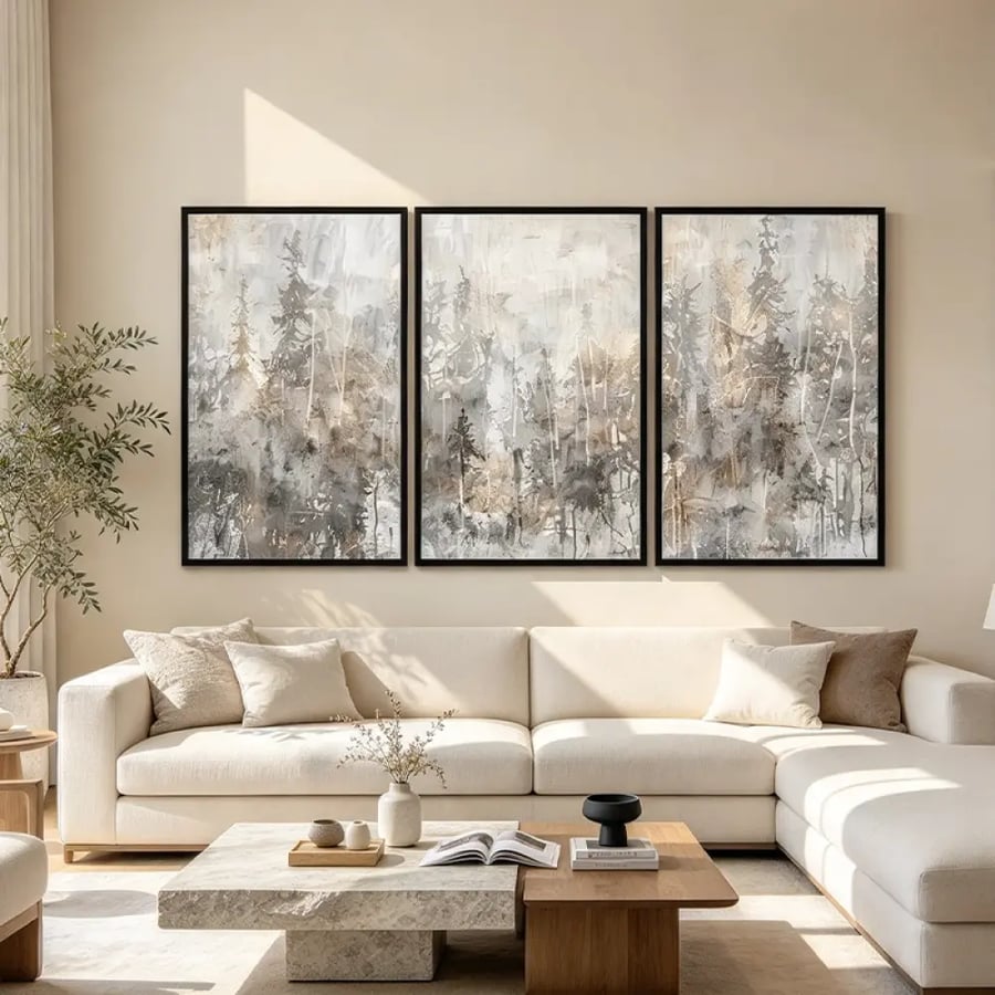 لوحة ثلاثية تصميم عصري