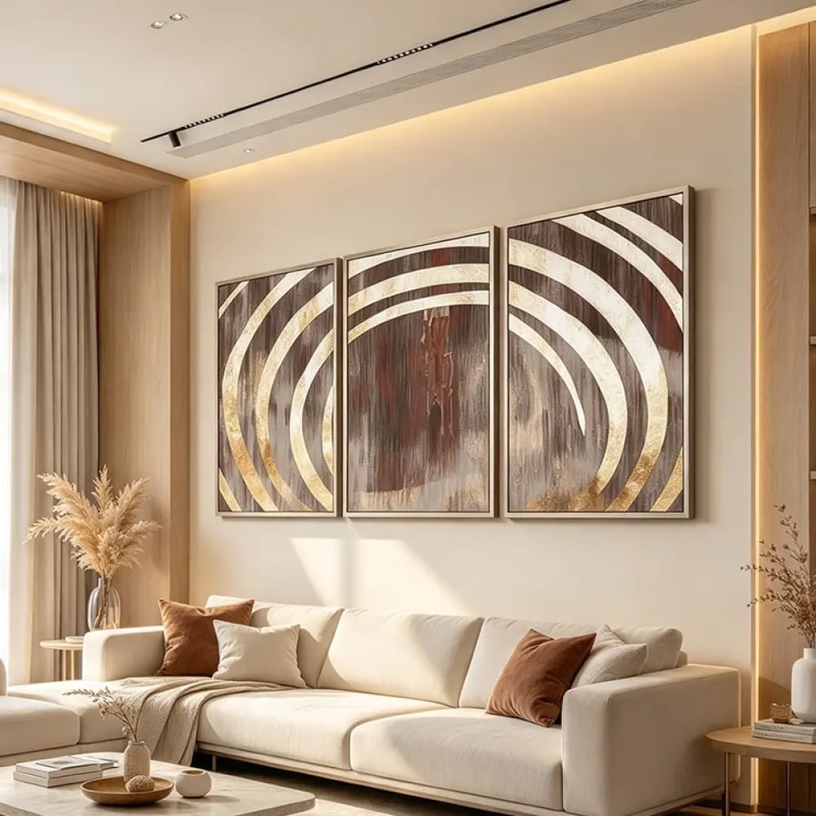 لوحة ثلاثية تصميم عصري