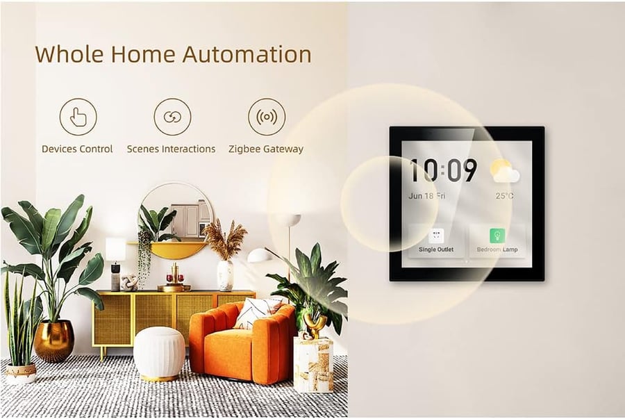 شاشة تحكم رئيسية بالمنزل الذكي ZIGBEE-Wifi