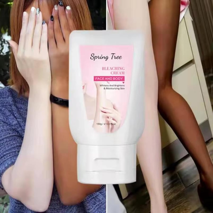 كريم Spring Tree Bleaching Cream للوجه والجسم بتركيبة تساعد على تفتيح مظهر البشرة، توحيد لونها، ومنحها ترطيبًا يتركها أكثر نعومة ونضارة.   مناسب للوجه والجسم  يساعد على تحسين مظهر البهتان  يمنح البشرة ملمسًا ناعمًا ومرطبًا  سهل الاستخدام وقوامه كريمي خفيف