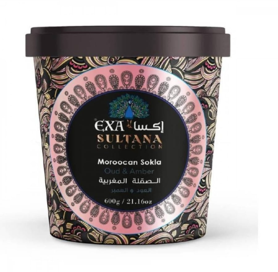 Xasa sugar scrub with oud and amber 600 grams