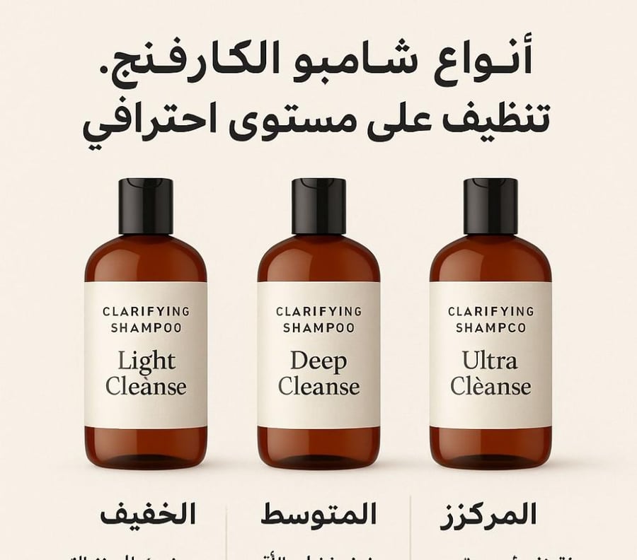 طرق استخدام الشامبو المنظف لكل نوع شعر ومتى الإستخدام (الملف باللغتين العربية والإنجليزية)