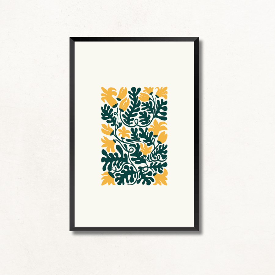 Abstract tree wall art