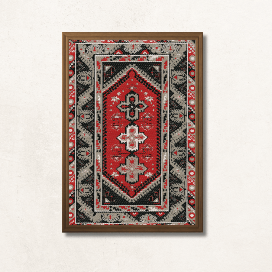 Carpet painting, as if your soul is covered