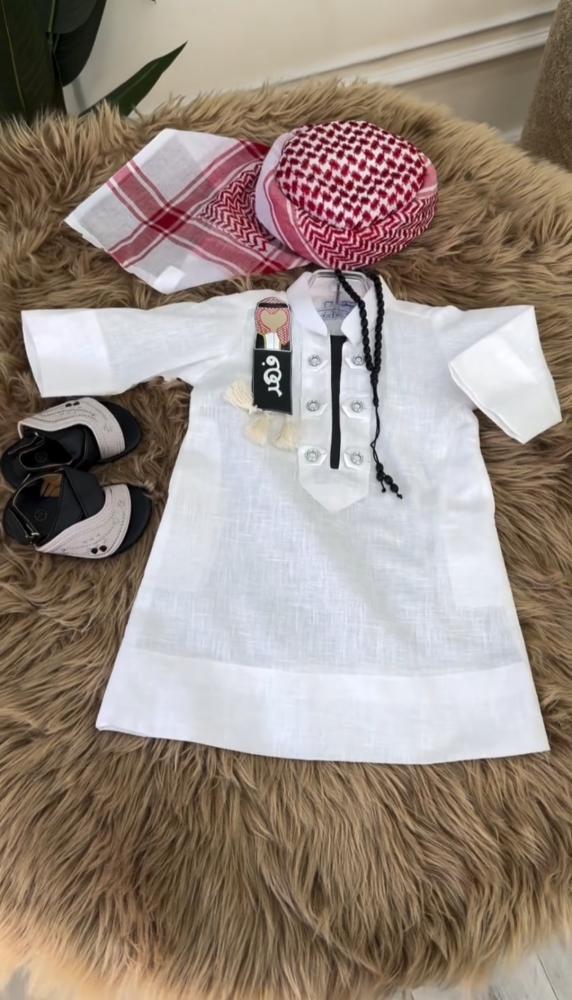 طقم ثوب اطفال للعيد