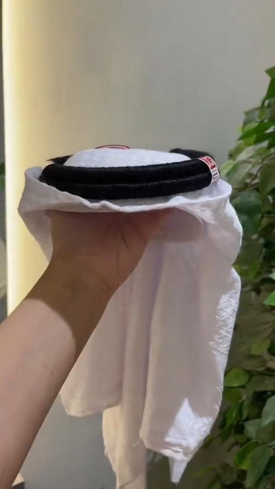 شماغ مع عقال مخيط للاطفال