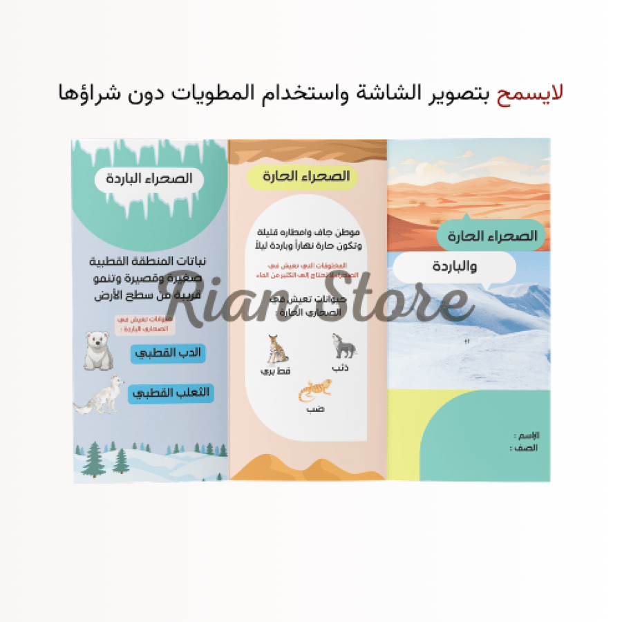 مطويات علوم ثاني ابتدائي