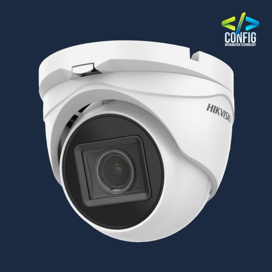 Hikvision Turbo 5MP CMOS Sensor, EXIR, 40m IR, Dome EXIR,True WDR, 2.8~12mm Motorized Vari-focal Lens