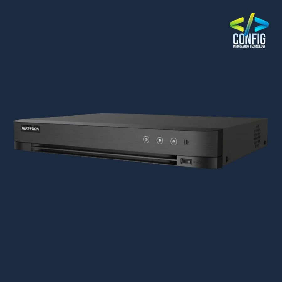 HIKVISION 16-ch 1080P 1U H.265 AcuSense DVR, 1 SATA
