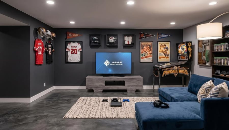 Grey Vein TV Stand