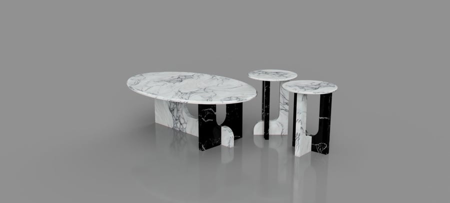 Contrast Marble Set