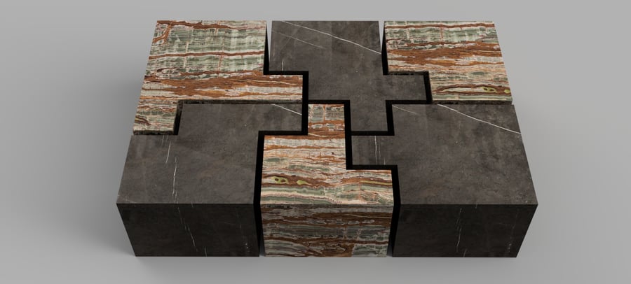 Yin-Yang Grid Center Table