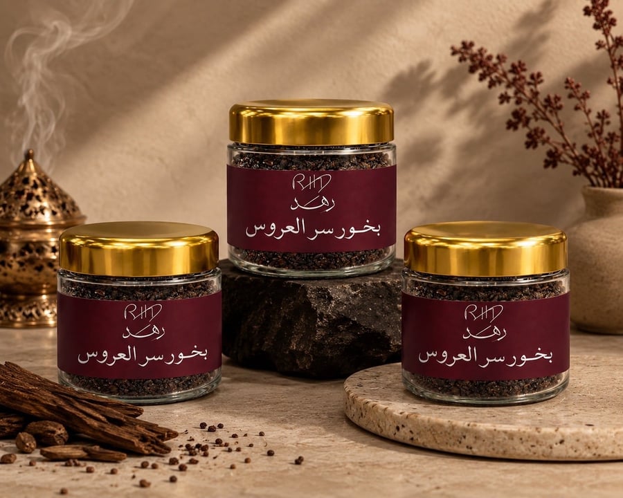عرض ٣ عبوات بخور سر العروس