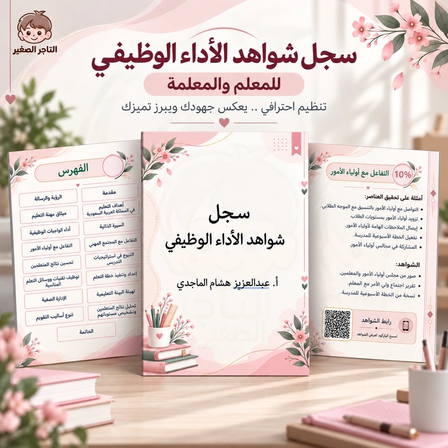 سجل شواهد الأداء الوظيفي - التصميم 2