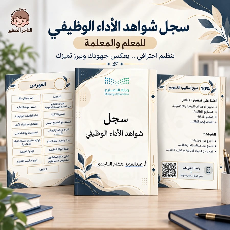 سجل شواهد الأداء الوظيفي - التصميم 3