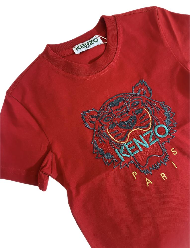 kenzo .. تي شيرت أطفال ولادي لون أحمر