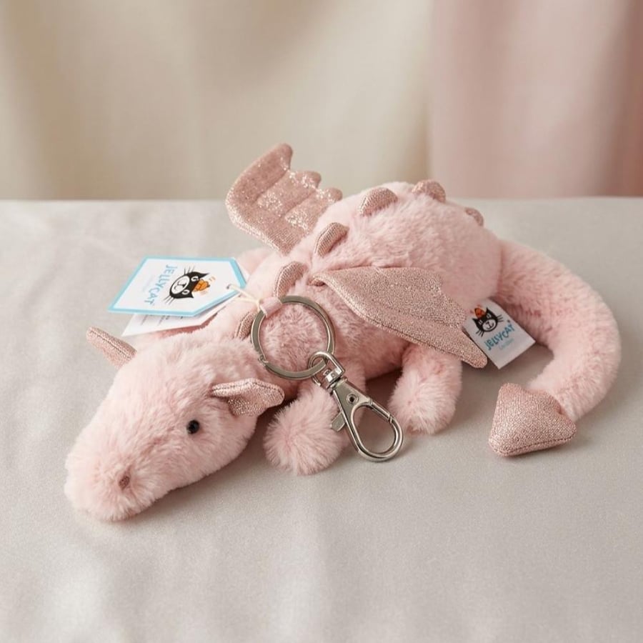 تعليقة التنين الوردي Rose Dragon Bag Charm
