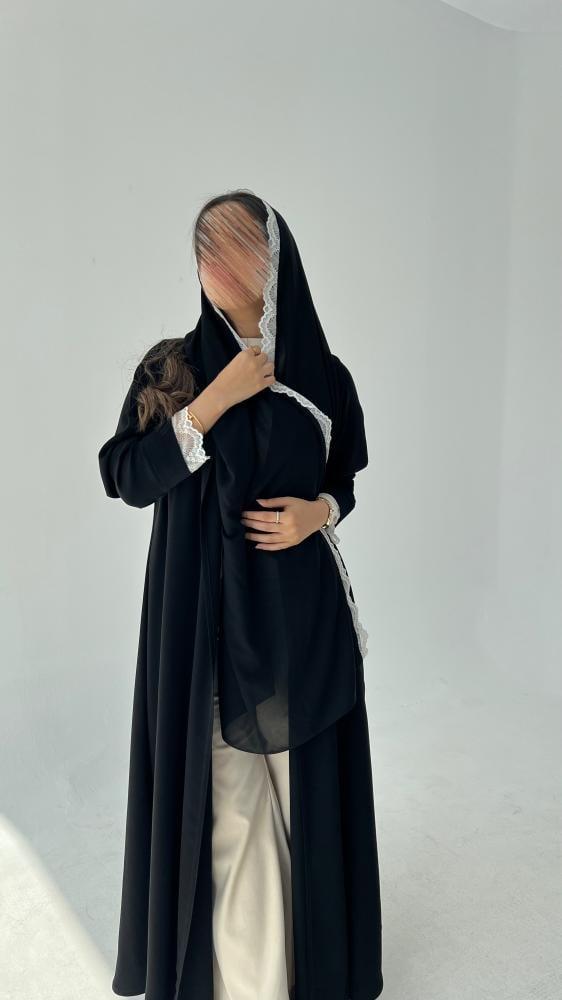 Gulf white abaya