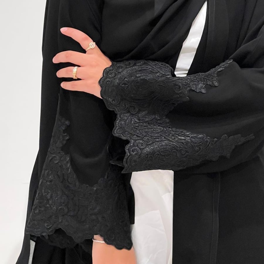 Elegant black abaya