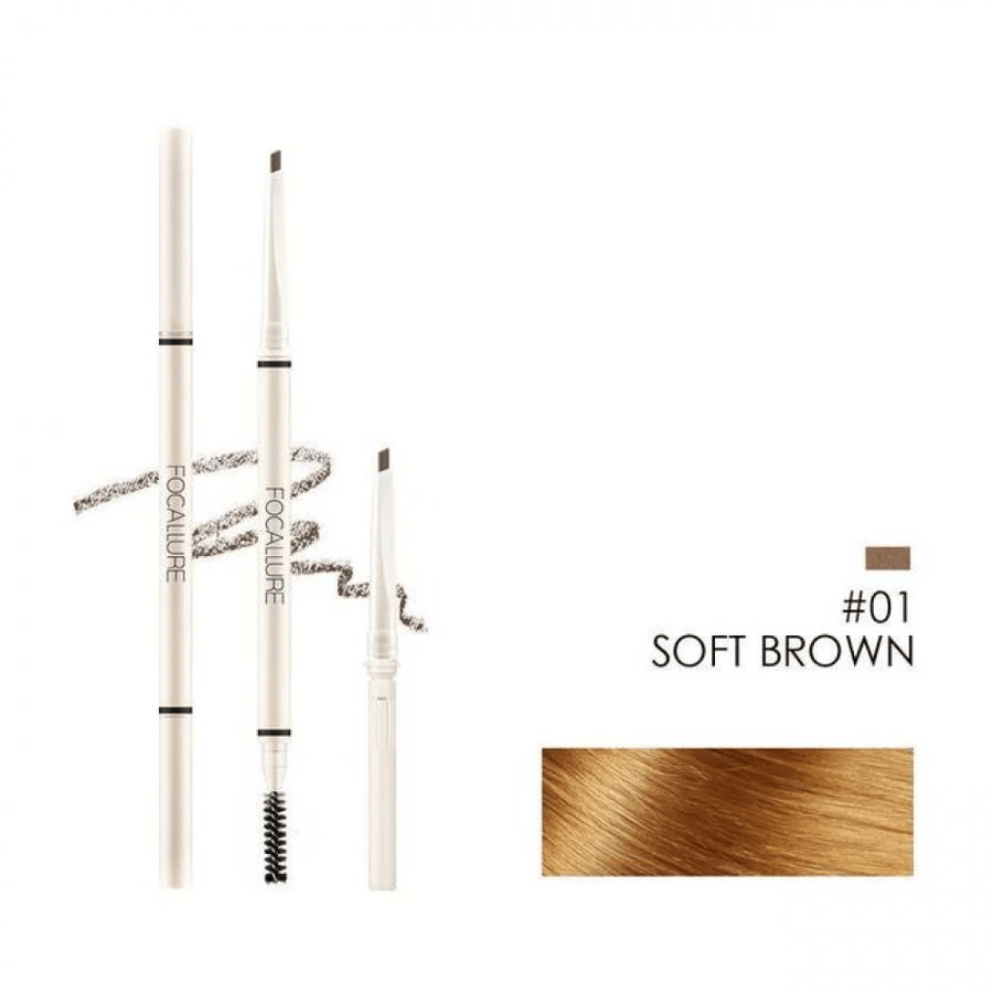قلم حواجب مشطوف فوكالور بيوتي FA-113 -01 SOFT BROWN
