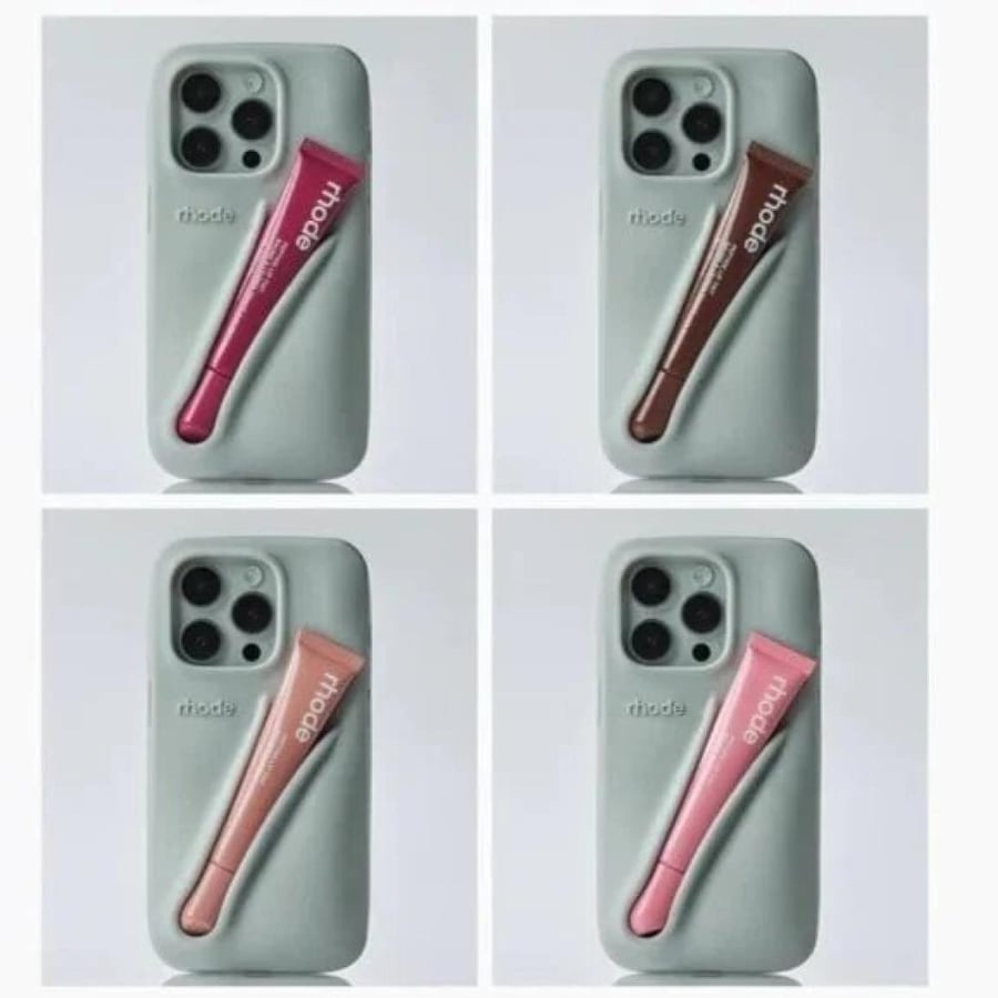 كفر جوال هايلي بيبر رود حامل لمرطب الشفاة - iphone 14 pro