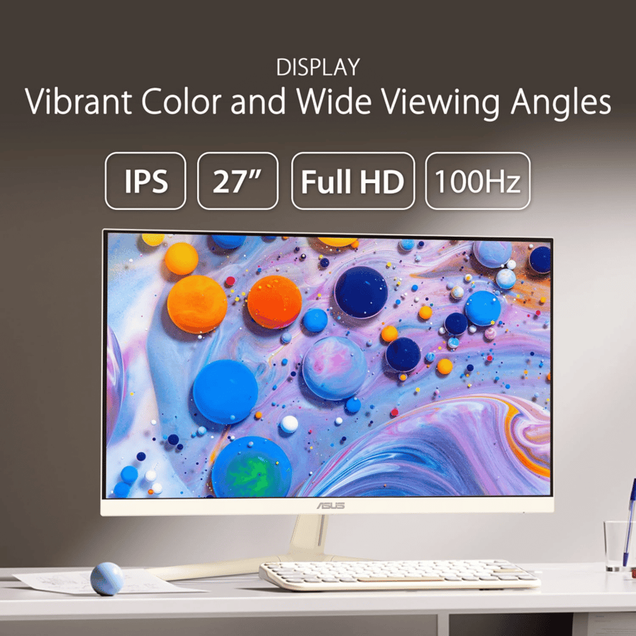 شاشة اسوس 27 بوصة بمعدل تردد 100 هرتز (VU279CFE-M)
