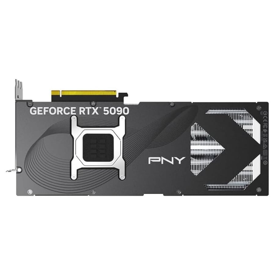 كرت شاشة PNY GeForce RTX 5090 سعة 32 جيجابايت GDDR7 إصدار OC بثلاث مراوح نسخة مكسورة السرعة
