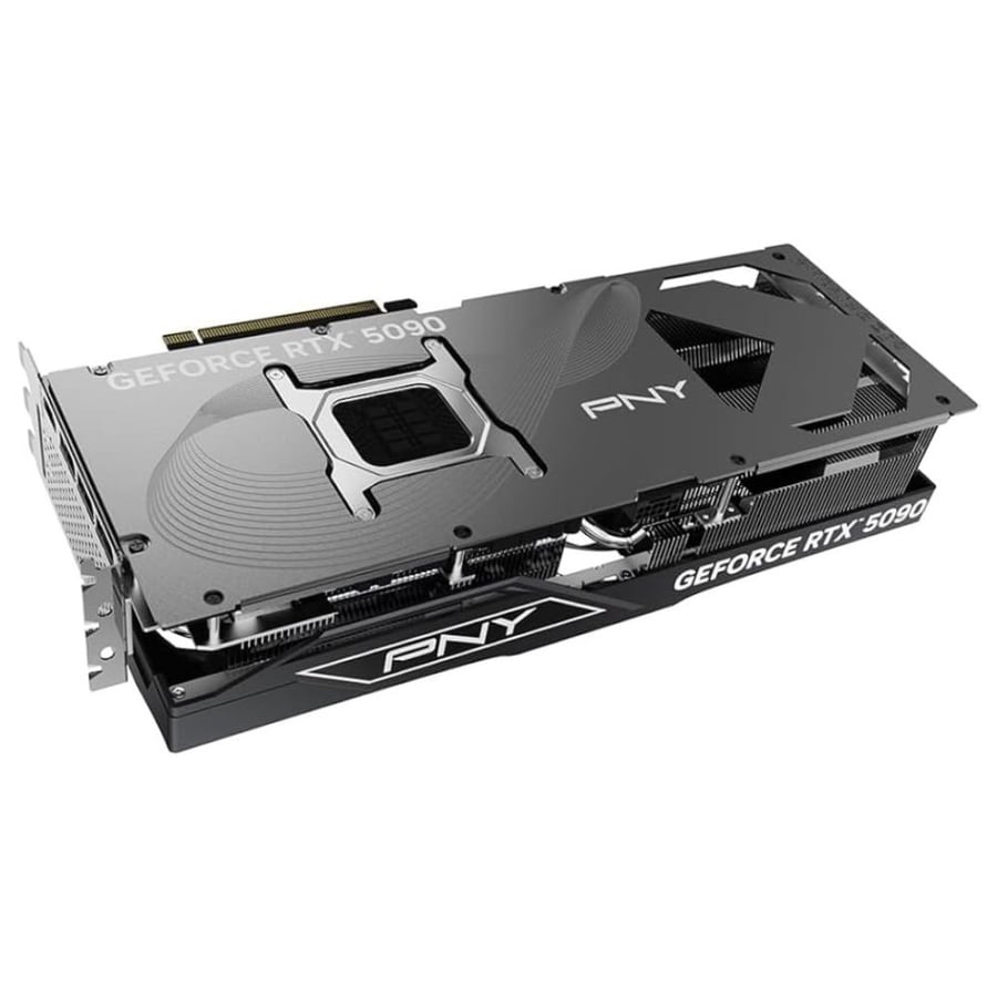 كرت شاشة PNY GeForce RTX 5090 سعة 32 جيجابايت GDDR7 إصدار OC بثلاث مراوح نسخة مكسورة السرعة