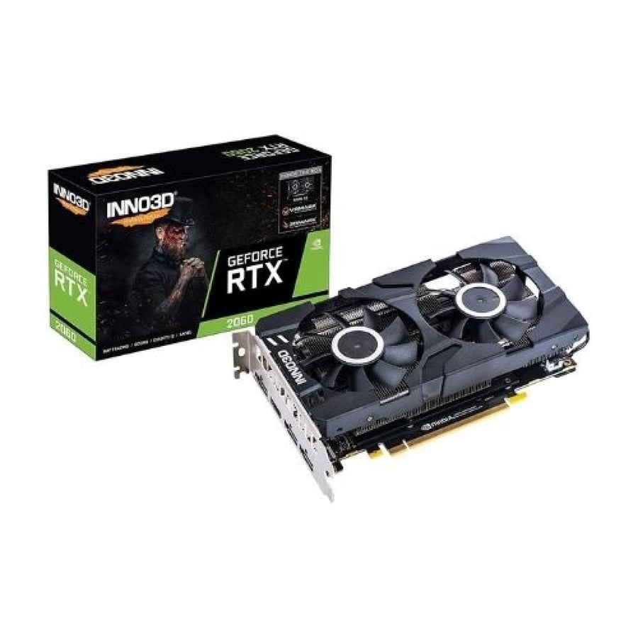 كرت شاشة INNO3D GEFORCE RTX 2060 Twin X2 (6GB GDDR6) - مستعمل