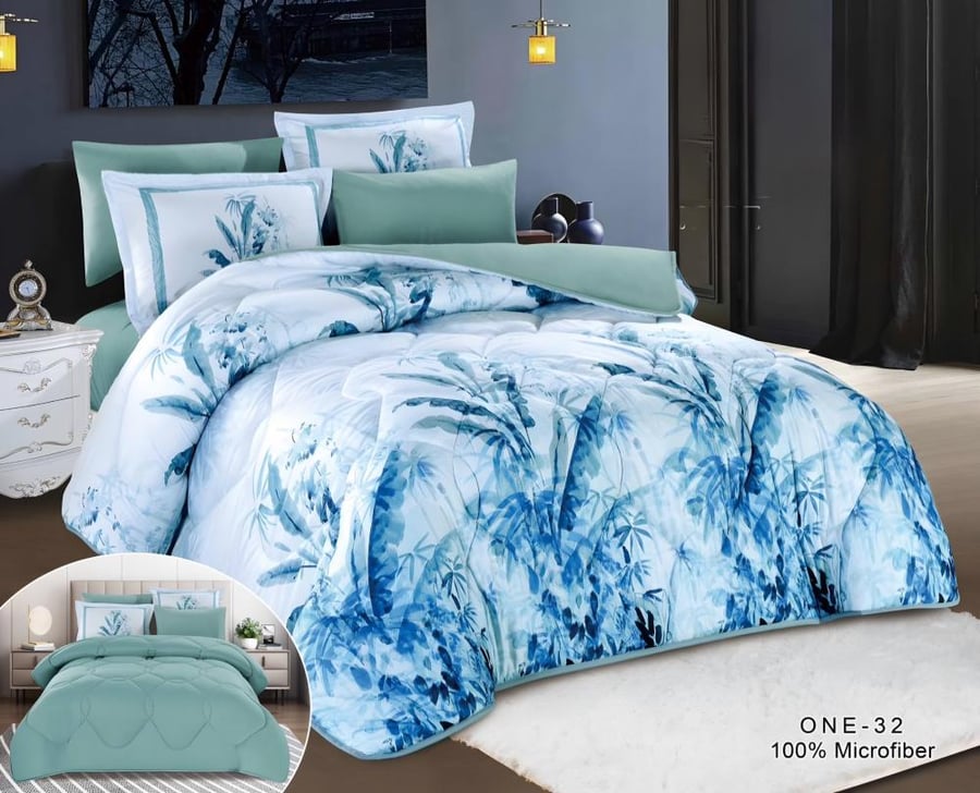 مفرش نوم صيفي نفرين  6 قطع روسم تعبيريه