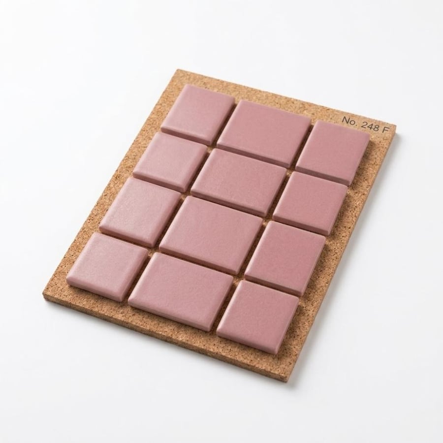 Colored ceramic mosaic pieces 2.5 cm for artistic works