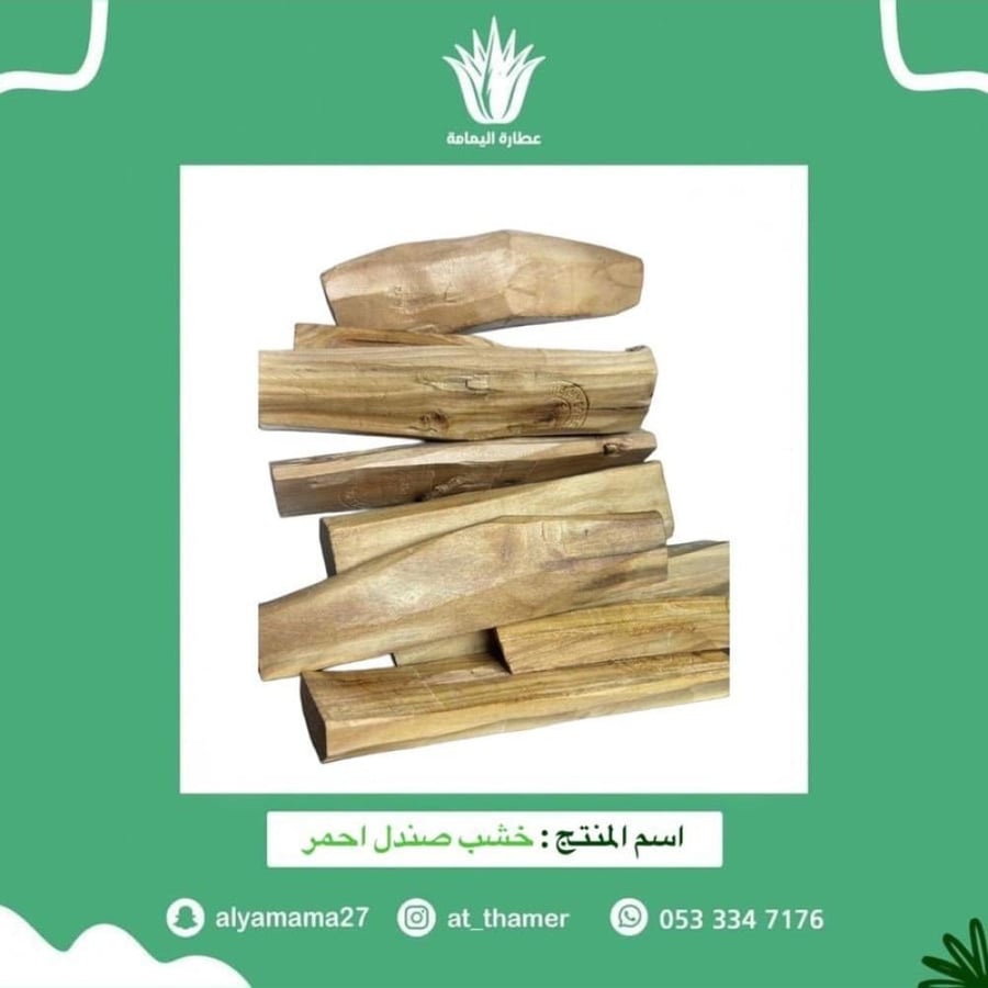 Wooden stick sandal / red - 1 piece