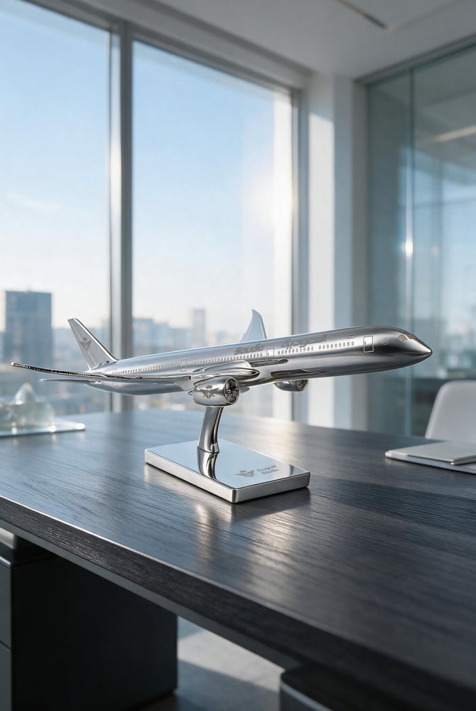 Aircraft Model Dreamliner B787 - Silver